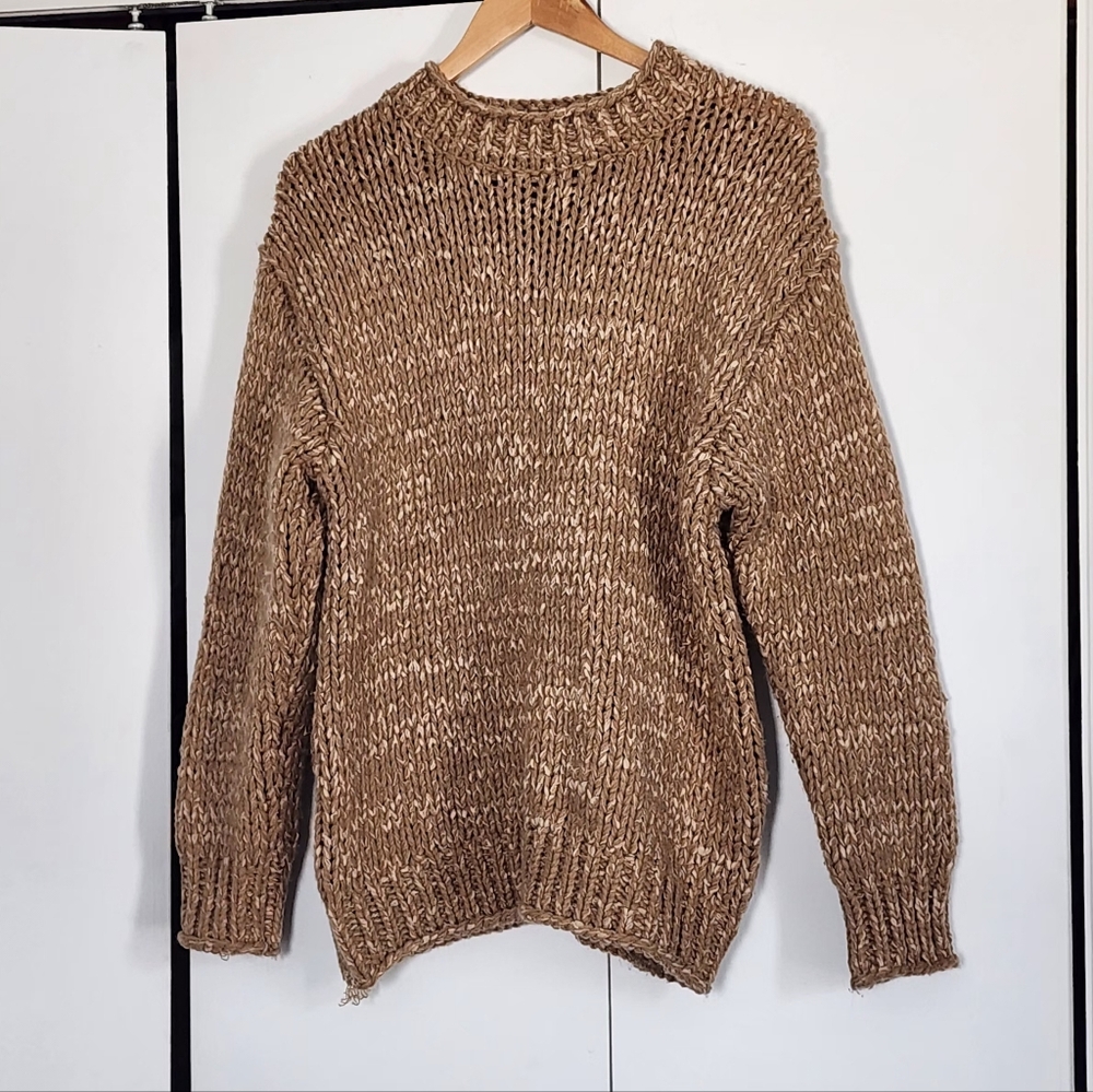 Cozy Brown Knit Sweater
